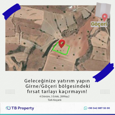 Investment Opportunity Field In The Girne Göçeri Region!
