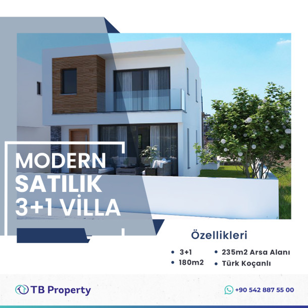 Modern 3+1 Villa for Sale in Gonyeli at Project Stage!-2